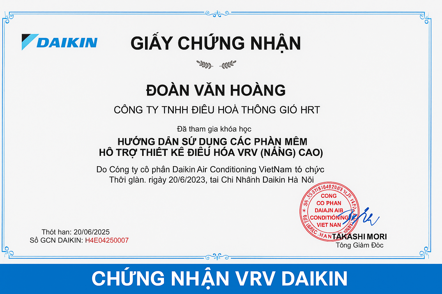 HRT – ĐỐI TÁC CHUYÊN NGHIỆP CHO GIẢI PHÁP VRV